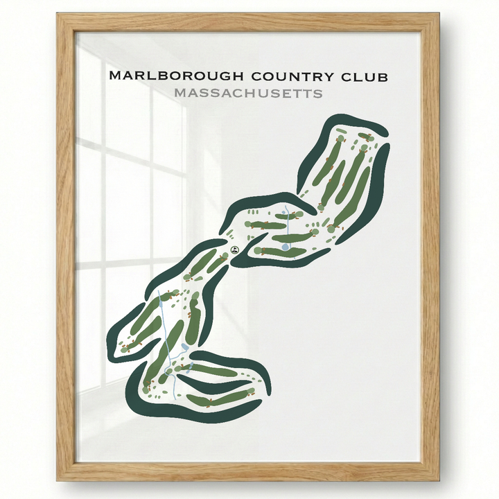 Marlborough Country Club, Massachusetts - Printed Golf Courses