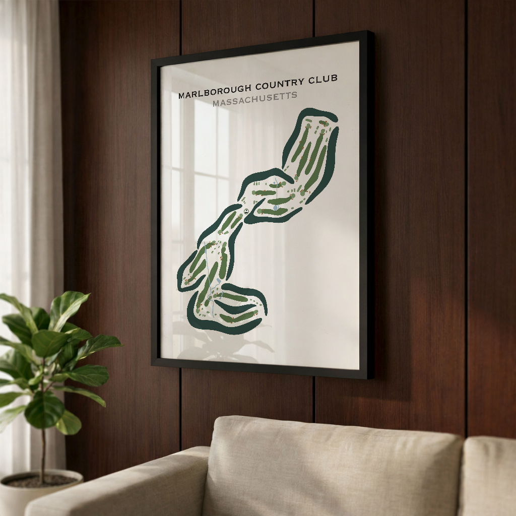 Marlborough Country Club, Massachusetts - Printed Golf Courses