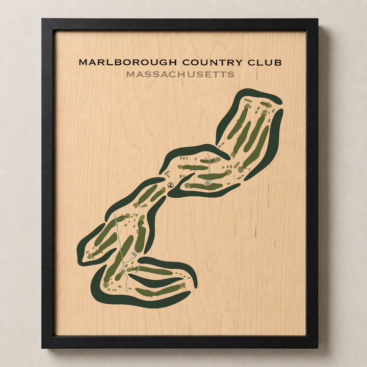 Marlborough Country Club, Massachusetts - Printed Golf Courses