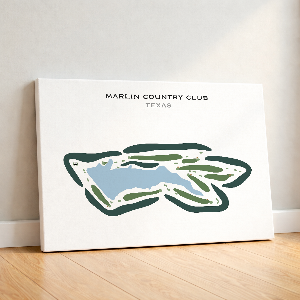Marlin Country Club, Texas - Printed Golf Courses