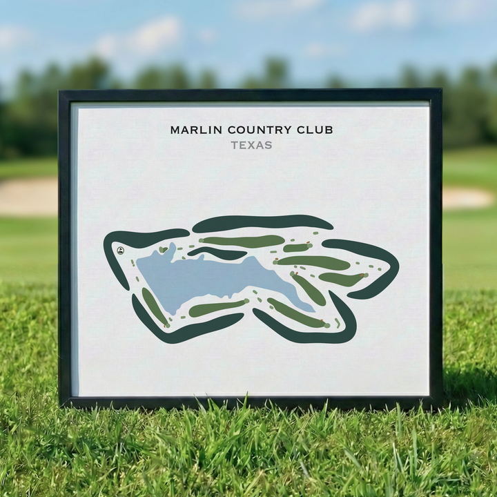 Marlin Country Club, Texas - Printed Golf Courses