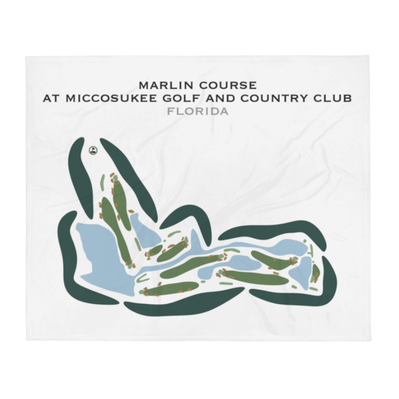 Marlin Course at Miccosukee Golf & Country Club, Florida - Printed Golf Courses