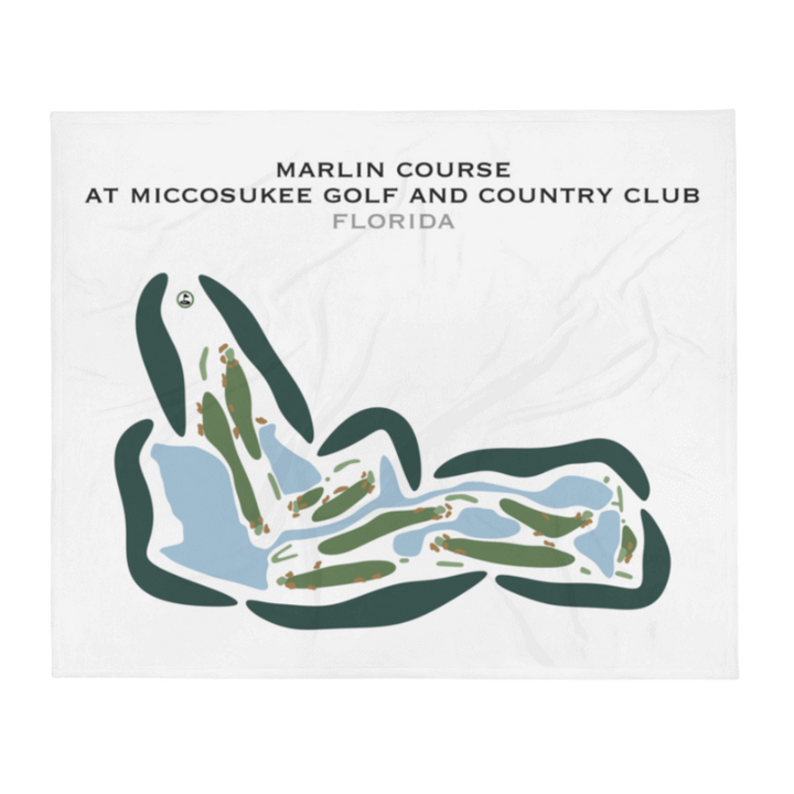 Marlin Course at Miccosukee Golf & Country Club, Florida - Printed Golf Courses