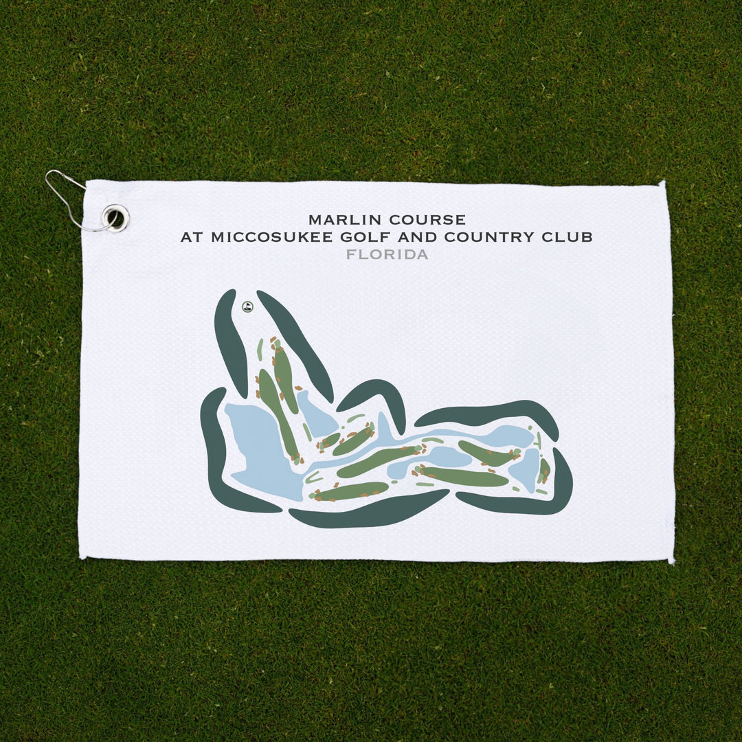 Marlin Course at Miccosukee Golf & Country Club, Florida - Printed Golf Courses