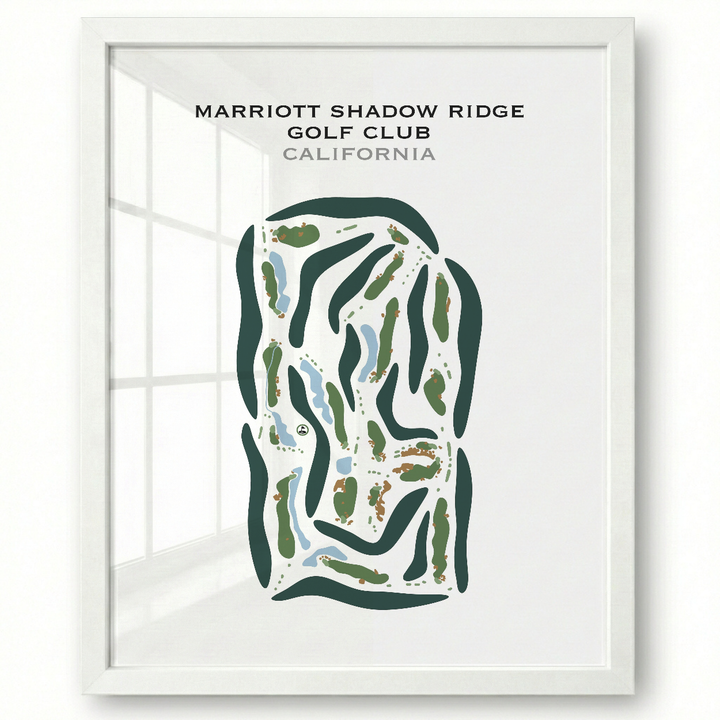 Marriott's Shadow Ridge Golf Club, California - Printed Golf Courses