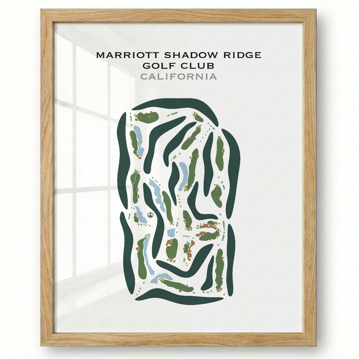 Marriott's Shadow Ridge Golf Club, California - Printed Golf Courses