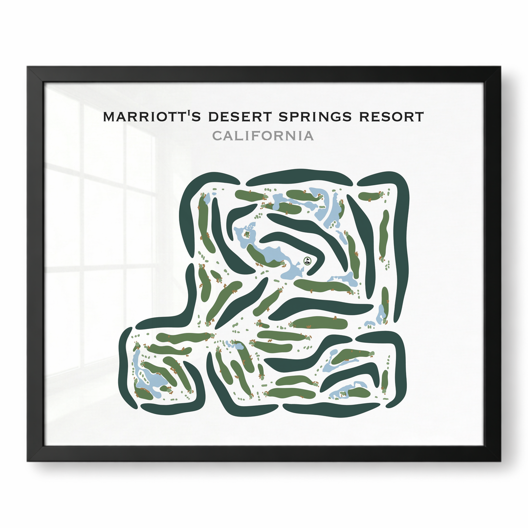 Marriott's Desert Springs Resort, California - Printed Golf Courses