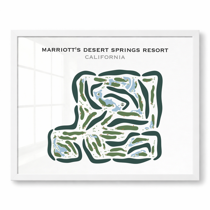 Marriott's Desert Springs Resort, California - Printed Golf Courses