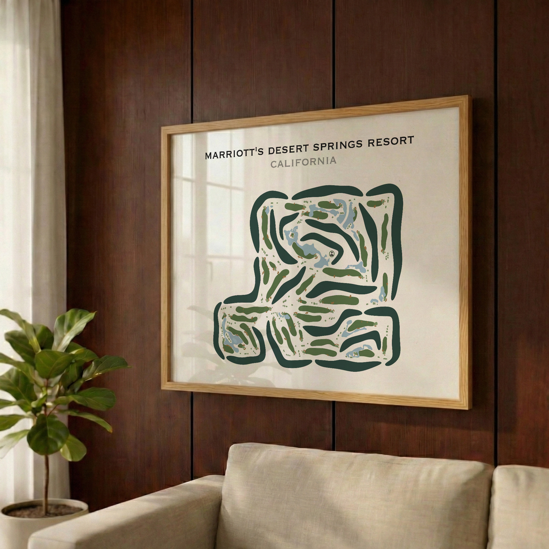 Marriott's Desert Springs Resort, California - Printed Golf Courses