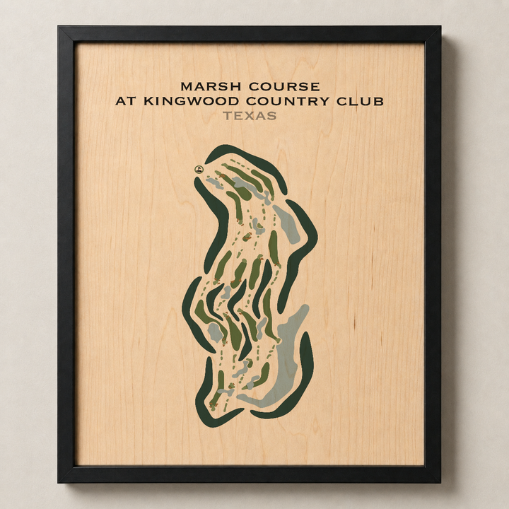 Marsh Course at Kingwood Country Club, Texas - Printed Golf Courses