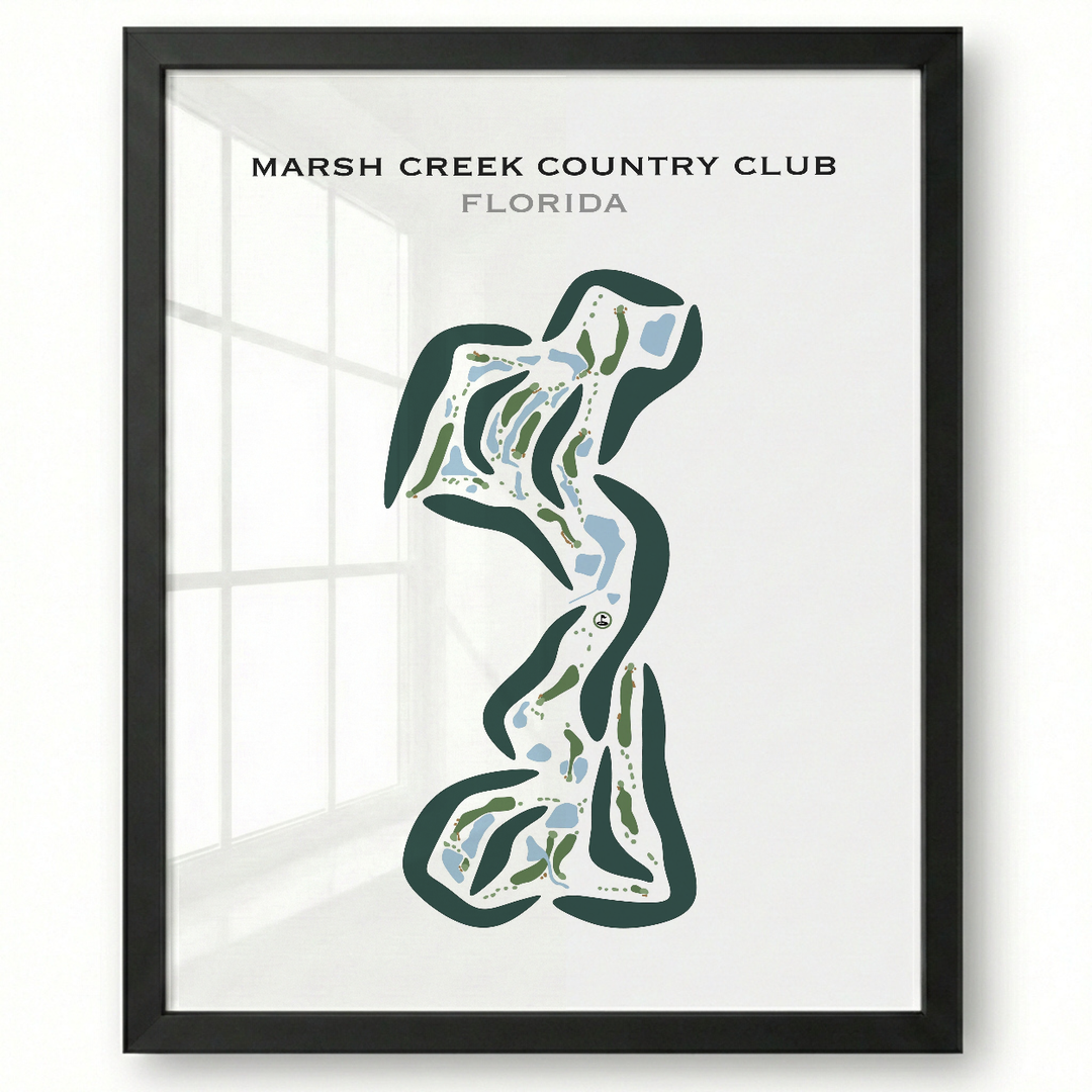 Marsh Creek Country Club, Florida - Printed Golf Course