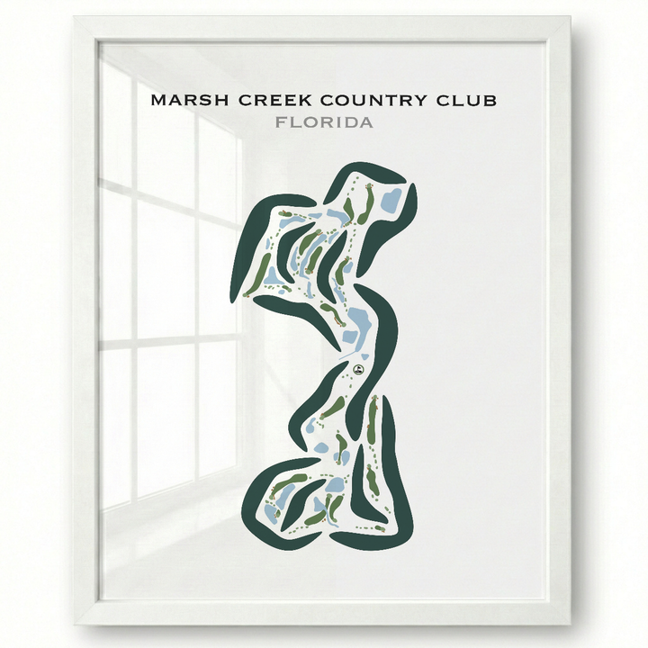 Marsh Creek Country Club, Florida - Printed Golf Course