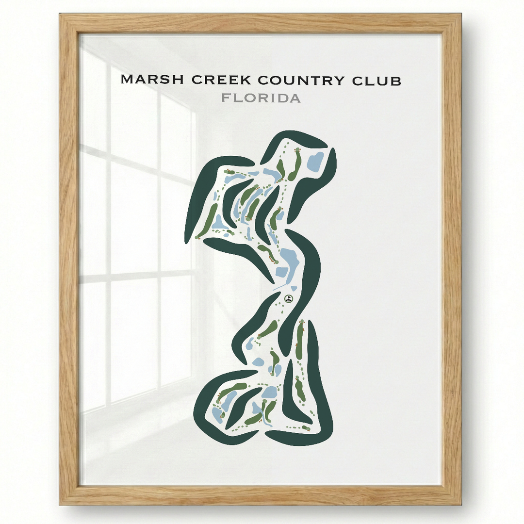 Marsh Creek Country Club, Florida - Printed Golf Course