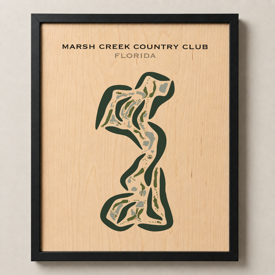 Marsh Creek Country Club, Florida - Printed Golf Course