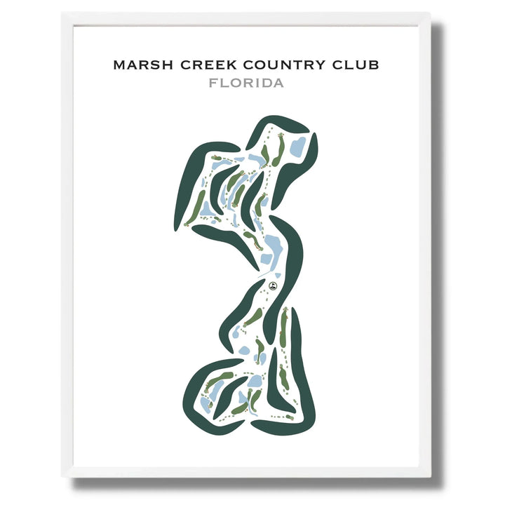 Marsh Creek Country Club, Florida - Printed Golf Course