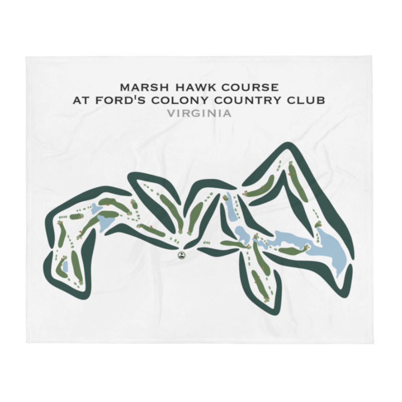 Marsh Hawk Course at Ford's Colony Country Club, Virginia - Printed Golf Courses