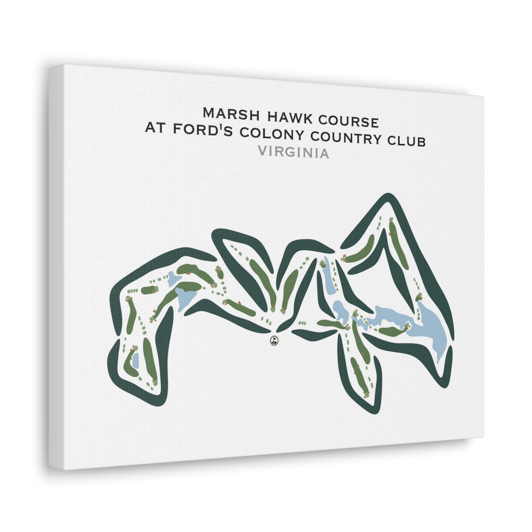 Marsh Hawk Course at Ford's Colony Country Club, Virginia - Printed Golf Courses
