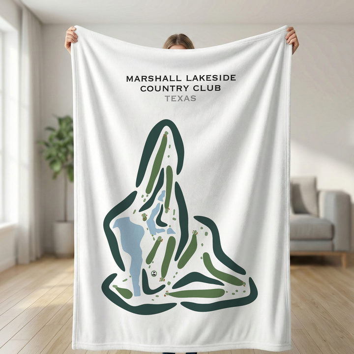 Marshall Lakeside Country Club, Texas - Printed Golf Courses