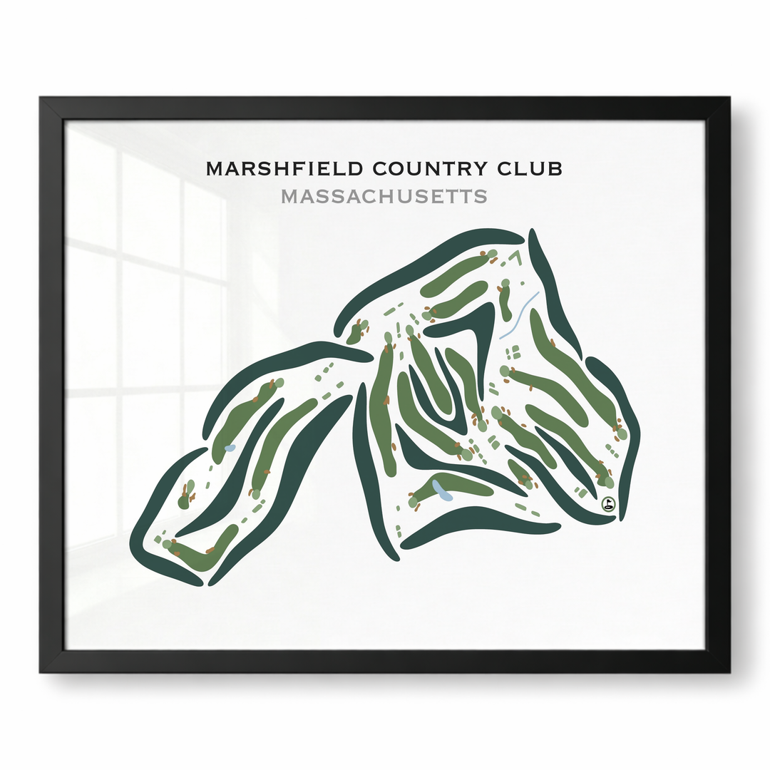 Marshfield Country Club, Massachusetts - Printed Golf Courses