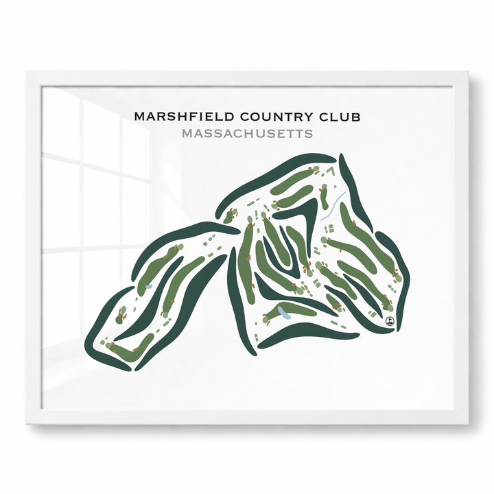 Marshfield Country Club, Massachusetts - Printed Golf Courses