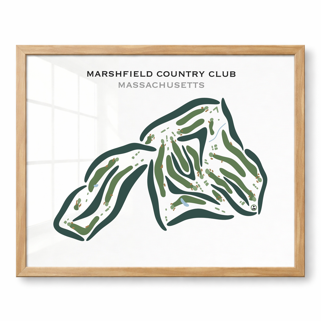 Marshfield Country Club, Massachusetts - Printed Golf Courses
