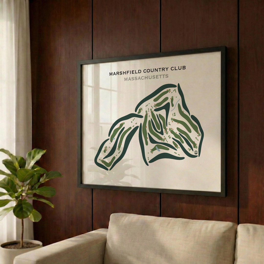 Marshfield Country Club, Massachusetts - Printed Golf Courses