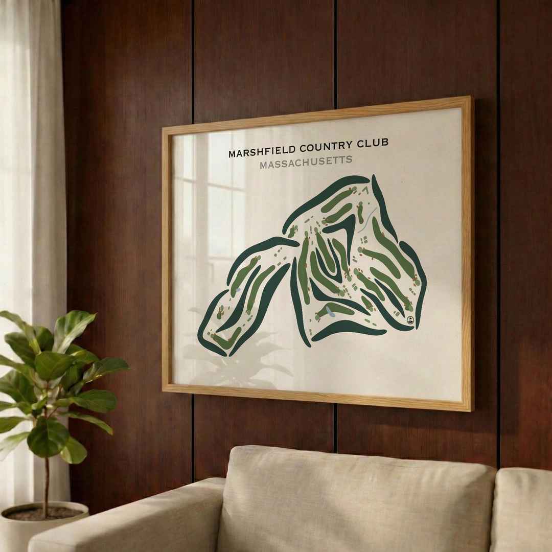 Marshfield Country Club, Massachusetts - Printed Golf Courses
