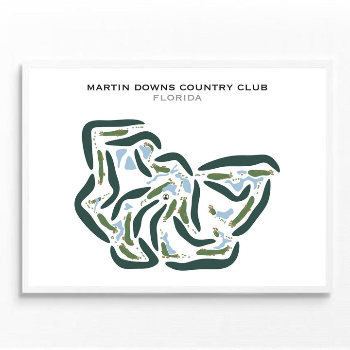 Martin Downs Country Club, Florida - Printed Golf Courses