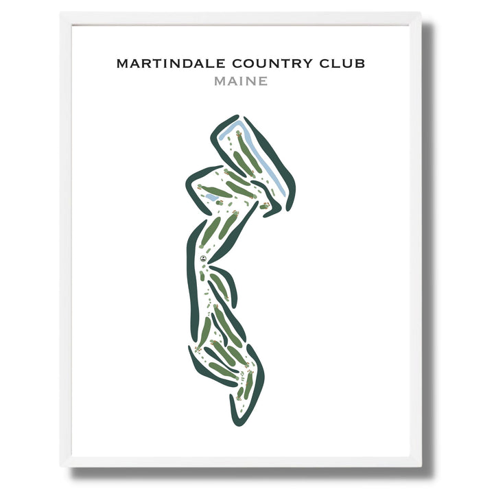 Martindale Country Club, Maine - Printed Golf Courses