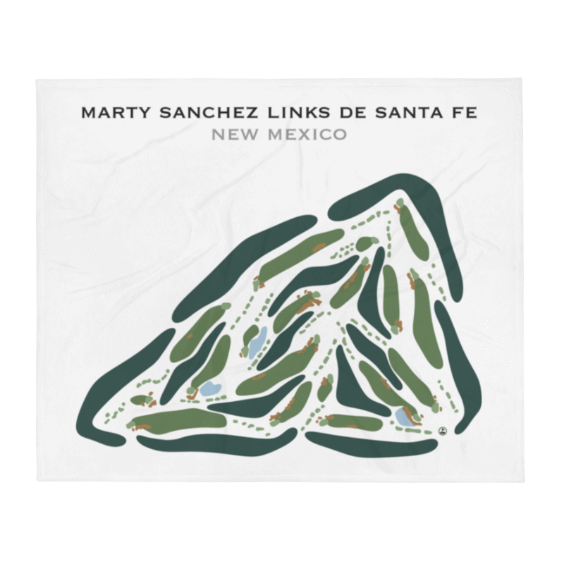 Marty Sanchez Links de Santa Fe Golf Course, New Mexico - Printed Golf Courses