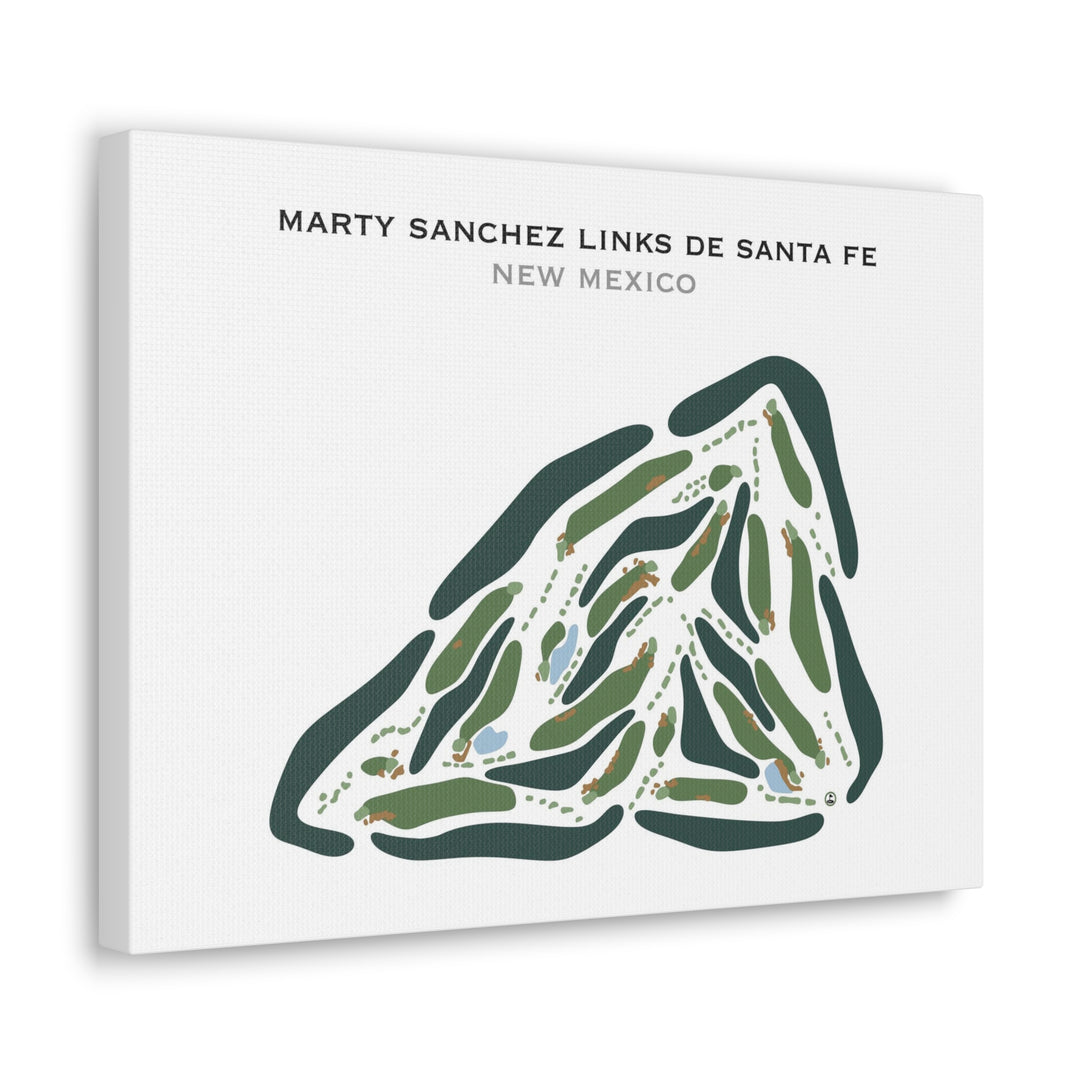 Marty Sanchez Links de Santa Fe Golf Course, New Mexico - Printed Golf Courses