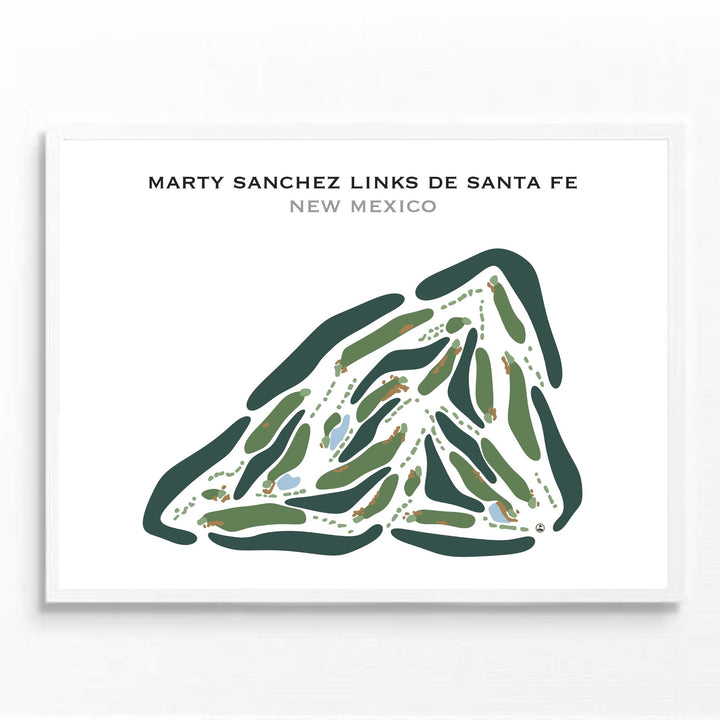 Marty Sanchez Links de Santa Fe Golf Course, New Mexico - Printed Golf Courses