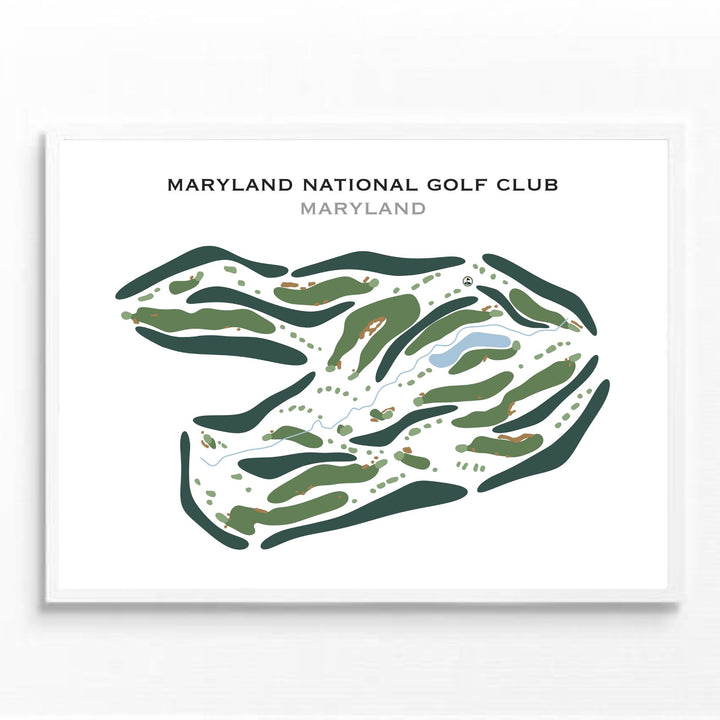 Maryland National Golf Club, Maryland - Printed Golf Course