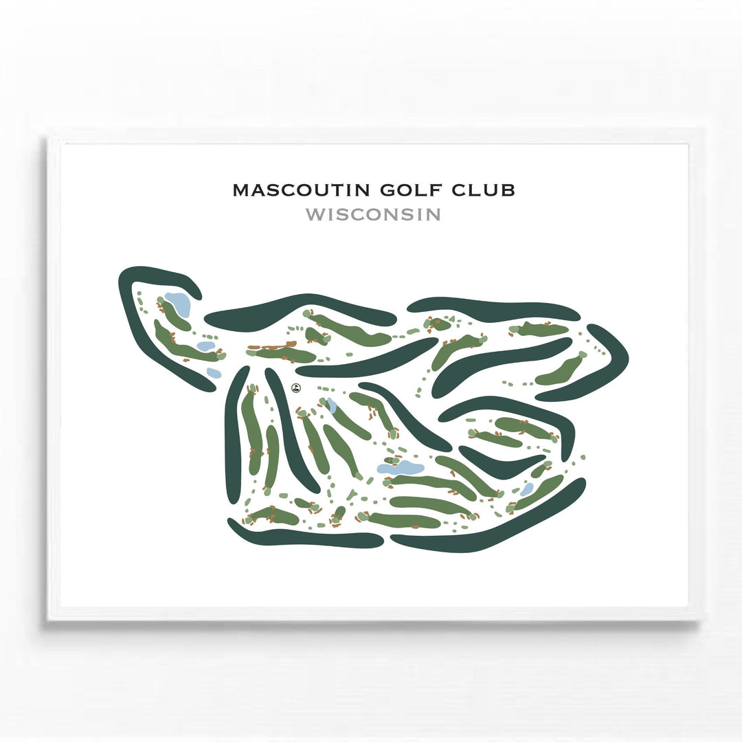 Mascoutin Golf Club, Wisconsin - Printed Golf Courses