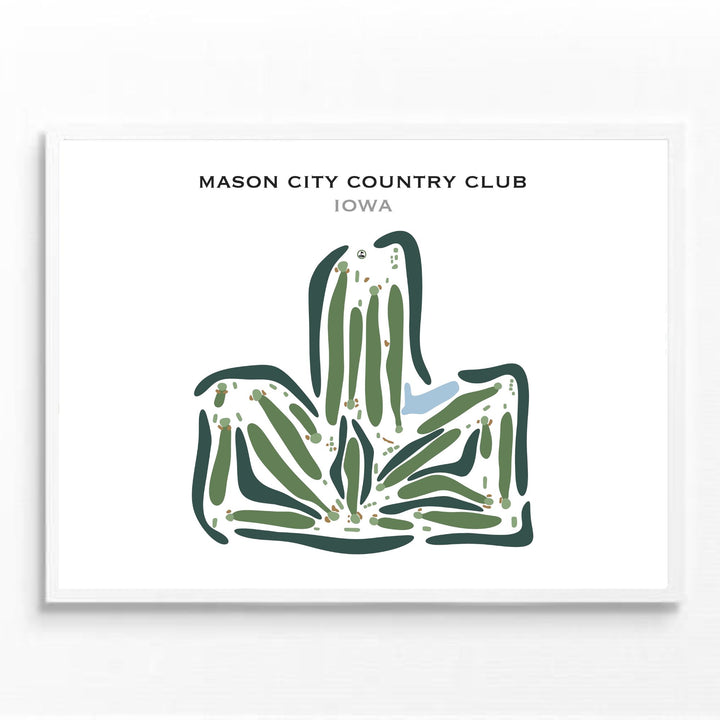 Mason City Country Club, Iowa - Printed Golf Course