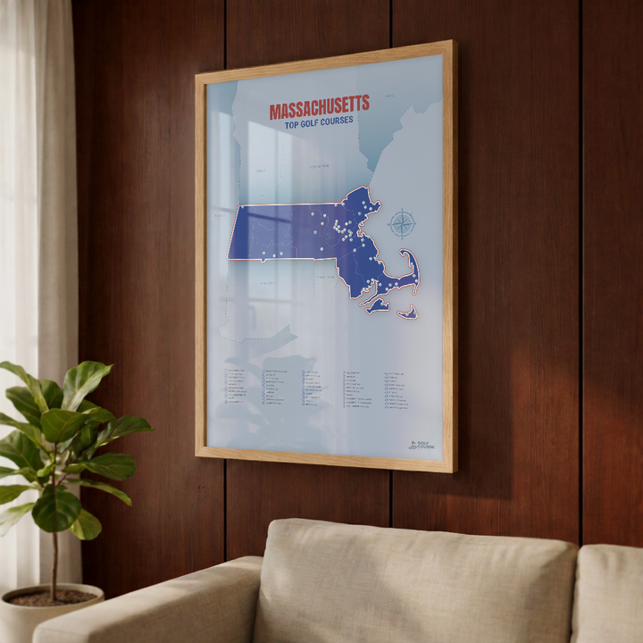 Map of Massachusetts Golf Courses