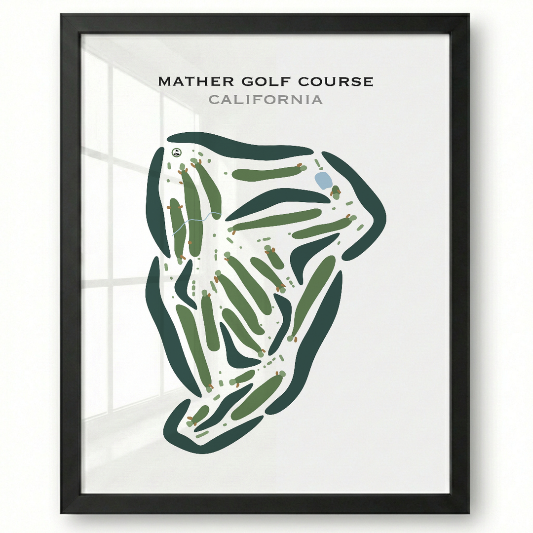 Mather Golf Course, California - Printed Golf Courses