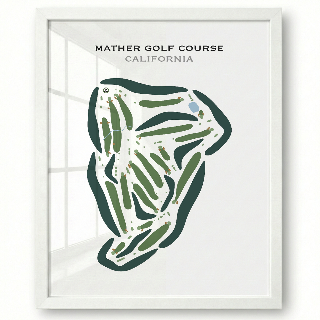 Mather Golf Course, California - Printed Golf Courses