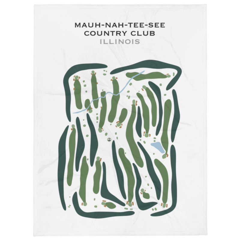 Mauh-Nah-Tee-See Country Club, Illinois - Printed Golf Courses