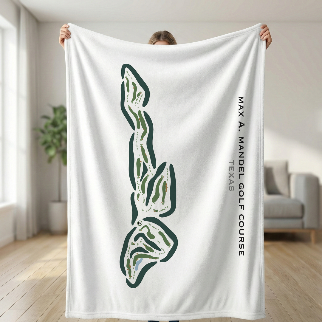 Max A. Mandel Golf Course, Texas - Printed Golf Courses