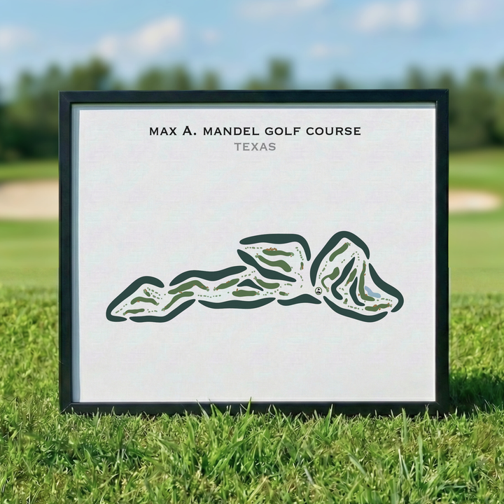 Max A. Mandel Golf Course, Texas - Printed Golf Courses