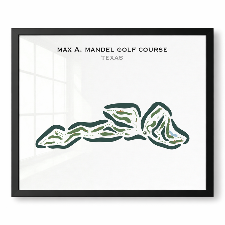 Max A. Mandel Golf Course, Texas - Printed Golf Courses