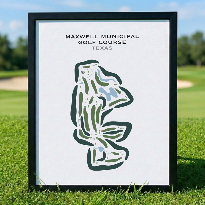 Maxwell Municipal Golf Course, Texas - Printed Golf Courses