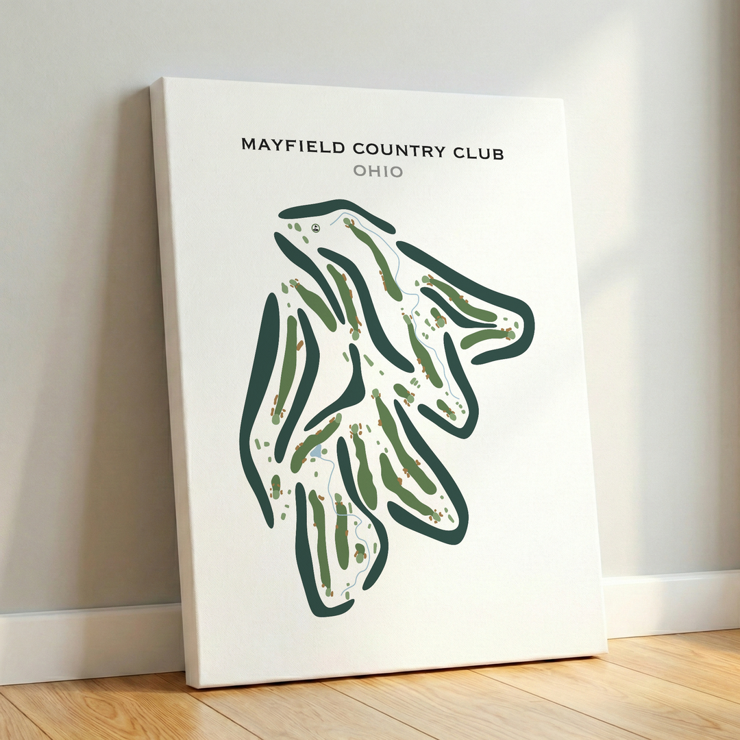 Mayfield Country Club, Ohio - Printed Golf Course