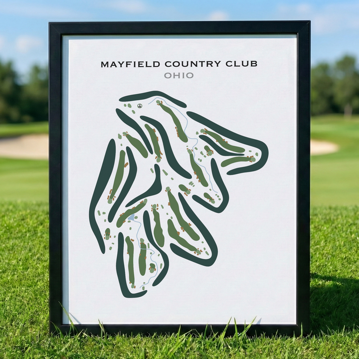 Mayfield Country Club, Ohio - Printed Golf Course