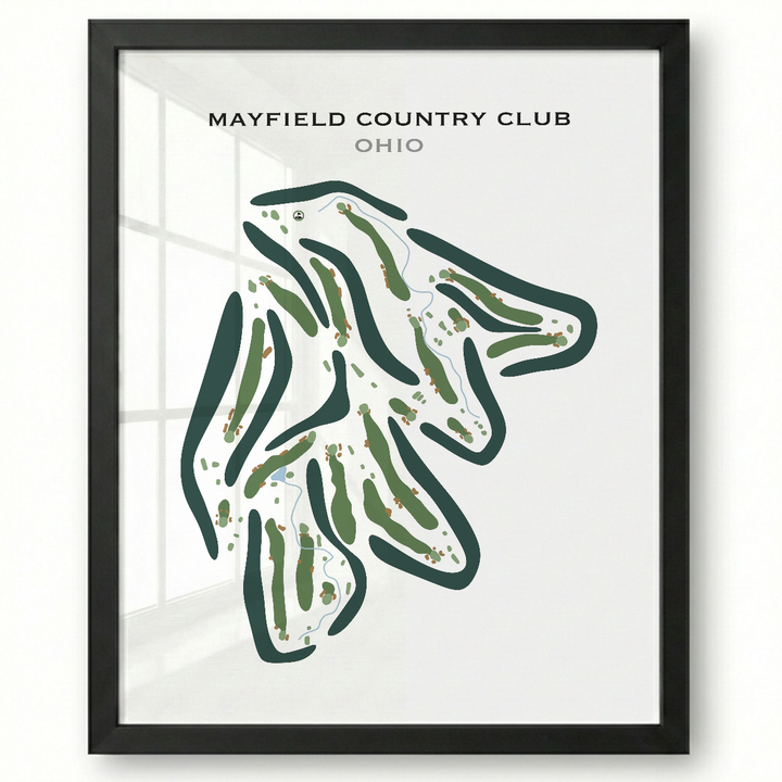 Mayfield Country Club, Ohio - Printed Golf Course