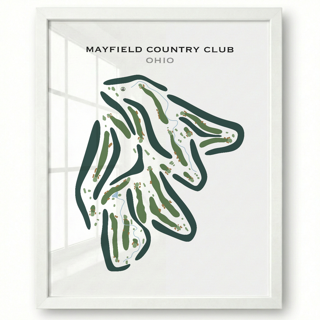Mayfield Country Club, Ohio - Printed Golf Course