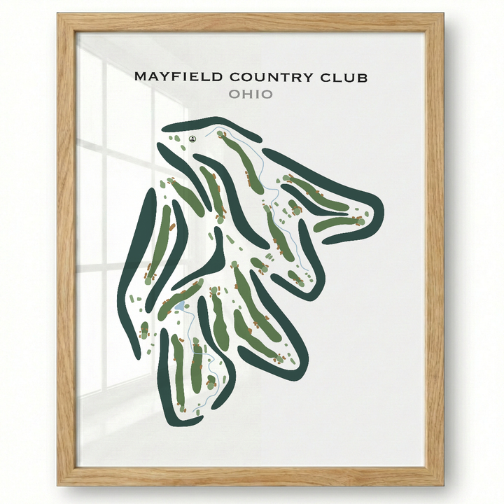 Mayfield Country Club, Ohio - Printed Golf Course