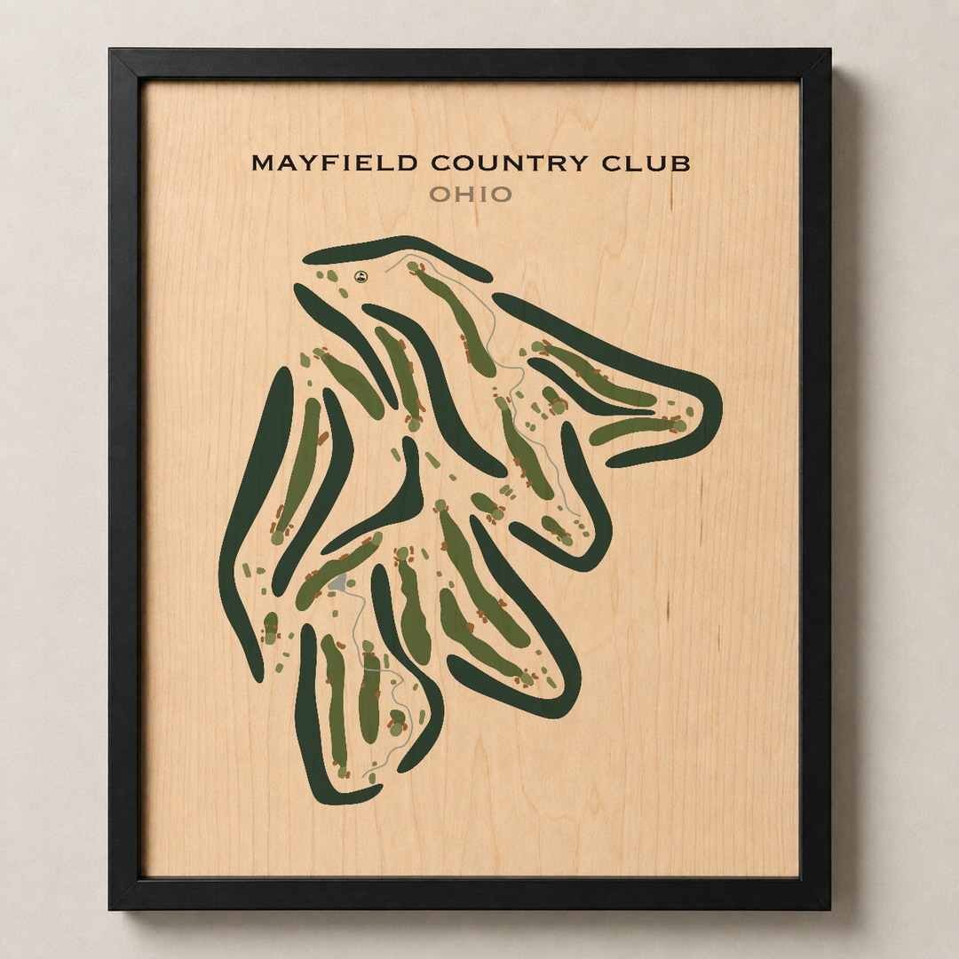 Mayfield Country Club, Ohio - Printed Golf Course