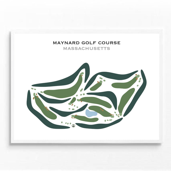 Maynard Golf Course, Massachusetts - Printed Golf Courses